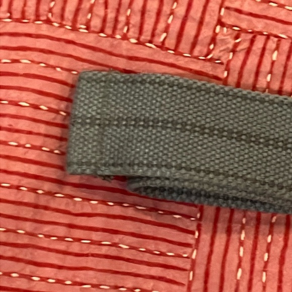 Gray canvas Fabric Belt with Silver tone Buckle - Picture 3 of 9